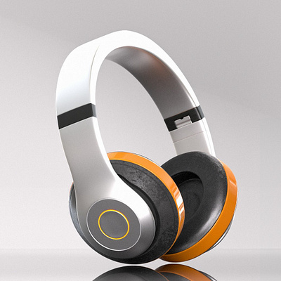 3D Headphone 3d branding graphic design headphone lighting product render texture