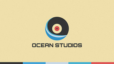Ocean Studios-DailyLogoChallenge Day 4 branding dailylogochallenge logo vector