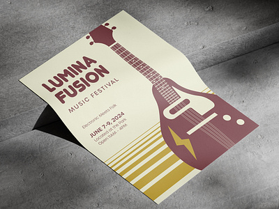 Lumina Fusion Music Poster ai design illustrator minimalist music poster