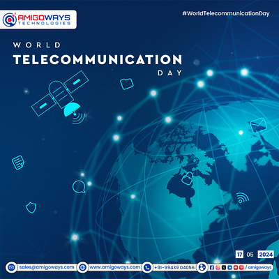 Happy World Telecommunication Day from Amigoways 🚀📱💻 amigoways amigowaysappdevelopers amigowaysteam