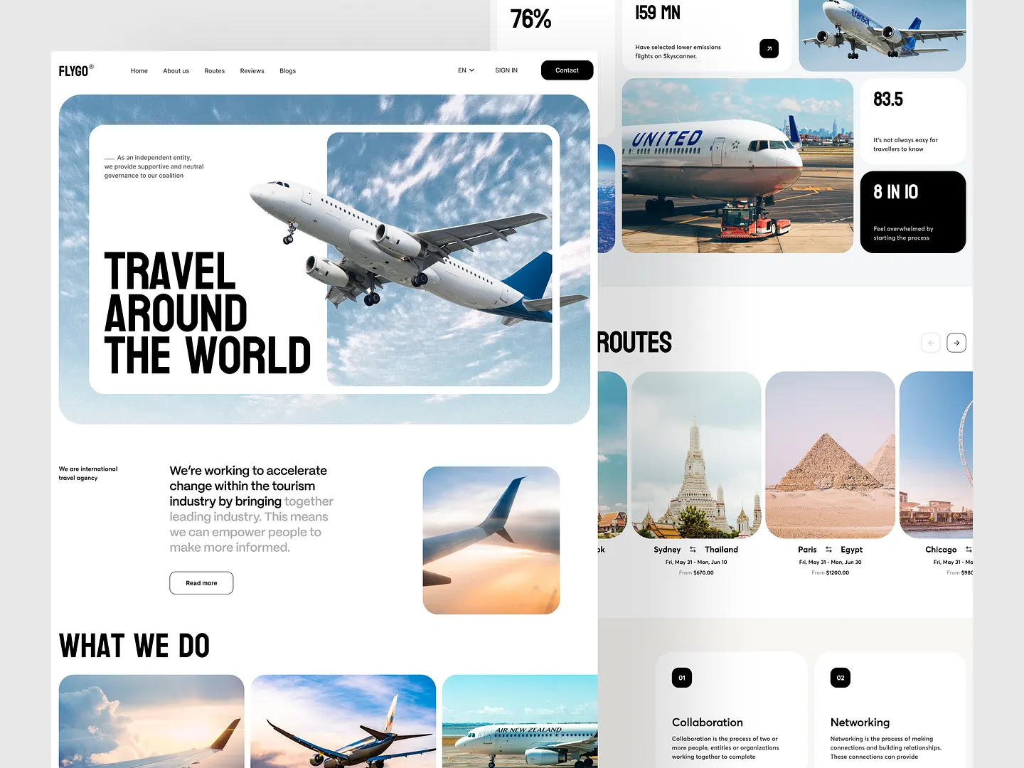 Innovative Travel Blog Website Design for Adventurers