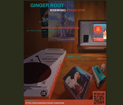 Project 2:Music Artist Campaign: Ginger Root classwork graphic design illustration