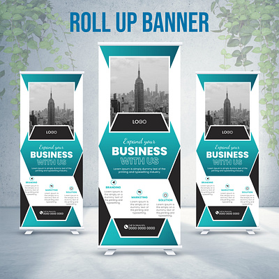 Roll-up banner design animation app banner banner design branding corporate banner creative banner creative design design display banner graphic design illustration pop up roll banner roll up banner stand standee banner ui x banner