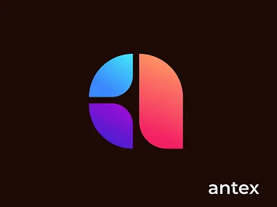 Tech logo, technology logo, antex a letter logo brand brand identity branding clean design commerce logo design fintech logo gradient logo letter logo lettring logo logos modern logo startup logo symbol tech logo technology logo