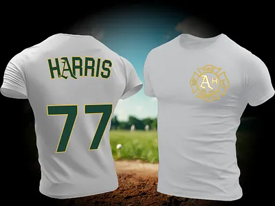 Baseball T-shirt 4 Fire men