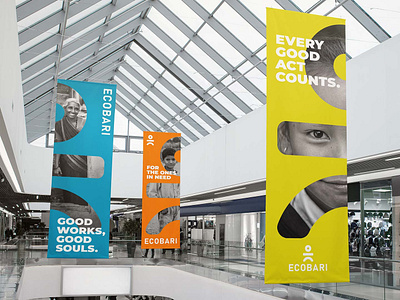 ECOBARI brand design brand development brand identity brand logo branding design graphic design logo ngo branding