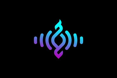 Phoenix Audio Wave Logo (For Sale) audio bird fire flame heat hipster immortal music mystical phoenix radio rebirth signal soundwave spiritual technology vibrant voice wave