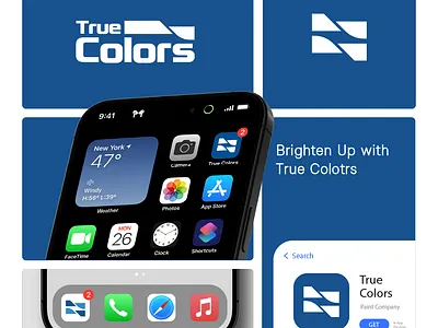 True Colors branding graphic design logo