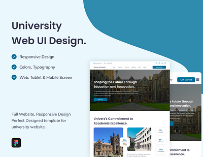 Univerz University Responsive Web UI Design responsive ui ui design ux web design