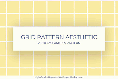 Aesthetic Grid Seamless Pattern aesthetic girly spring summer girl summer pattern yellow yellow background yellow pattern yellow wallpaper