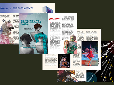 The Art of Cosplay: Main Body classwork design graphic design magazine