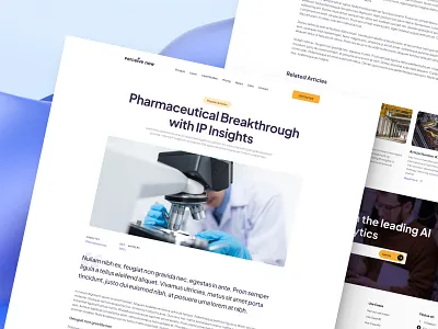 Article Detail Page article blog blog post clean detail detail web landing landing page news product design publishing ui ux web design