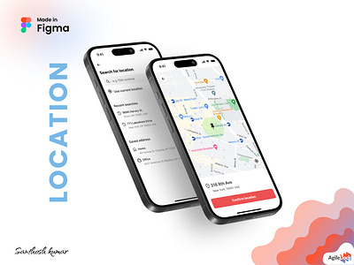 Location Map App Design app design graphic design location map app design ui ui design