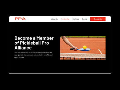 Sports Club - Membership Page club design desktop membership plan register sign up sports ui user interface web web design website design