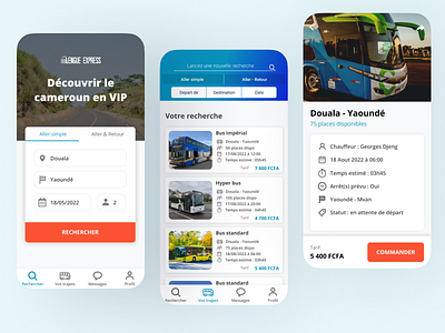 Elegant UI/UX Design for Travel App - Modern Bus Booking booking booking app branding bus mobile design mobile ui product design travel ui ux mobile