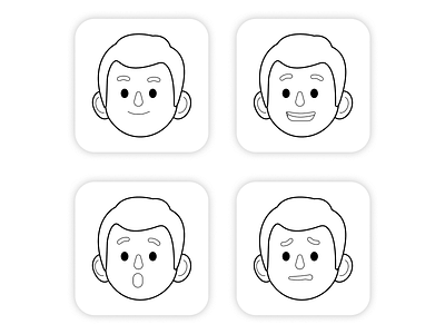 Some Kid Expressions drawing expression figma graphic design kid logo
