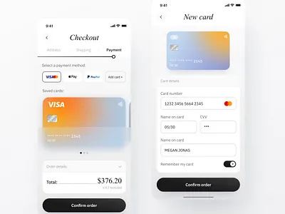 Credit Card Checkout banking credit card dailyui ecommerce product design typography ui ux uxui web design