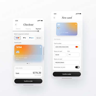 Credit Card Checkout banking credit card dailyui ecommerce product design typography ui ux uxui web design