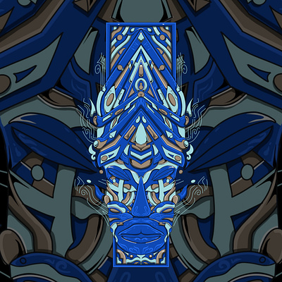 Blue Aztec Dream 3d animation blue cool branding graphic design logo motion graphics ui