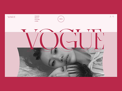 VOGUE — news website redesign concept animation design ui ux web