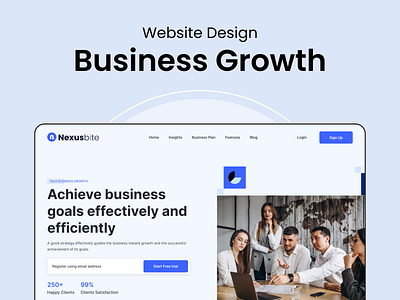 Business growth website design business business website business website desing creativity design growth landing page design mockup ui ux web ui website website design