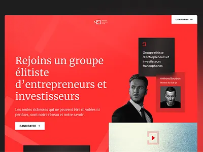 Club 40 Website interface service startup ui ux web webdesign website