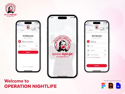 Operation Nightlight App 3d animation app branding graphic design logo motion graphics ui ux