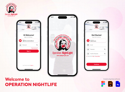Operation Nightlight App 3d animation app branding graphic design logo motion graphics ui ux