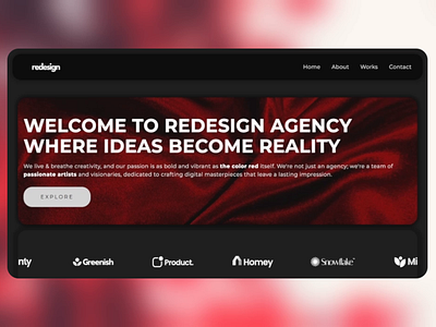 REDESIGN red ui ux web design web development