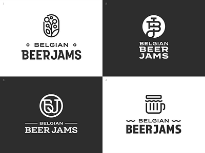 Belgian Beer Jams bar beer belgian brand identity branding classy creative design elegant food jam jams jar logo logos luxury restaurant