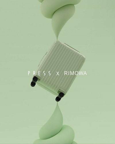 Press X Rimowa 3d animation blender 3d ice cream motion graphics rimowa suitbag