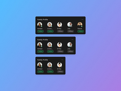 Group card design - EmviUI app card card design design emviui figma group card group card design mayoralven product design ui ui kit ux web card web card design