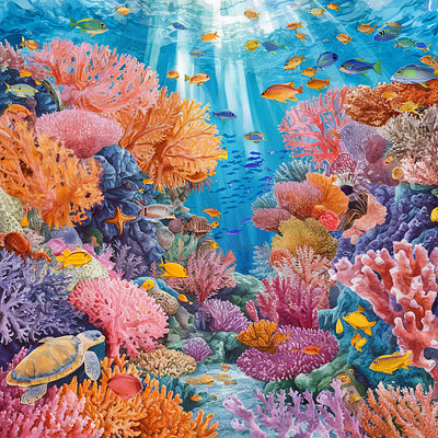 Underwater Art - Ocean Digital Illustrations digital artworks ocean sea underwater