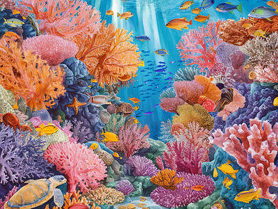 Underwater Art - Ocean Digital Illustrations digital artworks ocean sea underwater