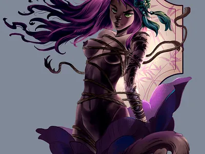 Cat women artist cartoon style cat cats colors design charaster illustration light women