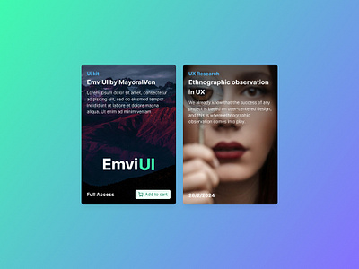 Card design - EmviUI app card card design design emviui figma mayoralven product design ui ui kit ux web card web card design