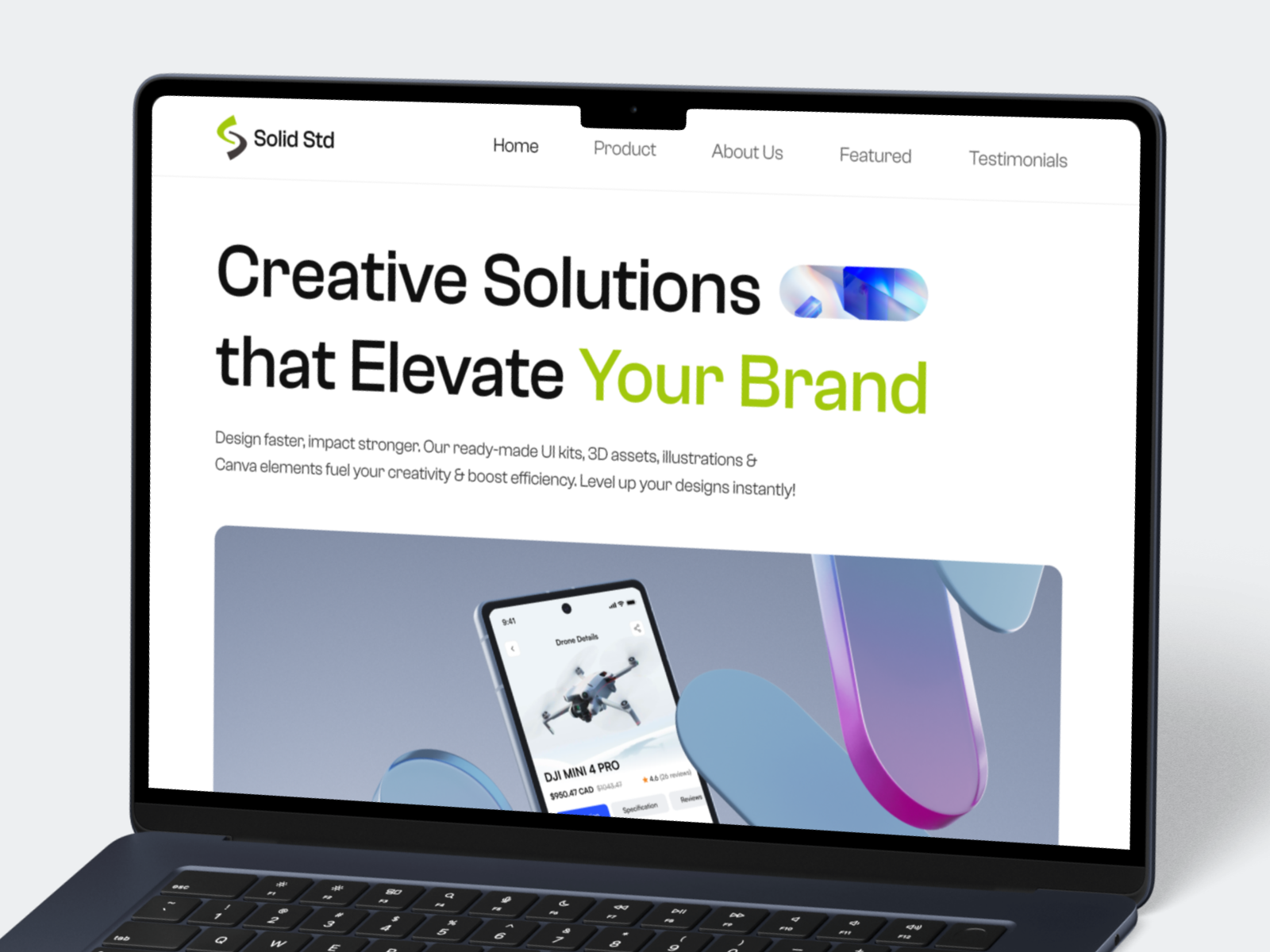 Solid Studio - Digital Agency Landing Page agency agency landing page agency website b2b company corporate website creative agency digital agency digital agency landing page digital product hubspot illustration landing page saas studio website agency