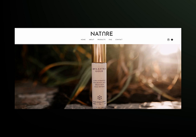 NATURESTORE beauty website e commerce perfume ui ux web design