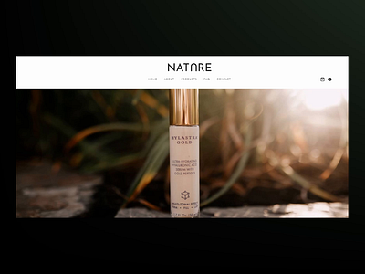 NATURESTORE beauty website e commerce perfume ui ux web design