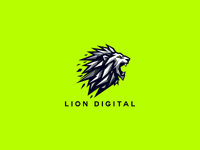 Lion Digital Logo leo logo leopard logo lion lion cutting edge logo lion design lion digital logo lion logo lion logo design lion minimal logo lion vector design lion vector logo lions lions logo lions vector minimalistic lion logo tiger logo tigers logo top lion top lion logo