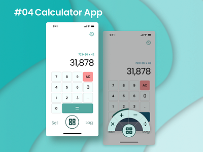 Daily UI Day #04- Calculator App app apple design branding calculator daily ui design drag wheel ios design product ui ux visual