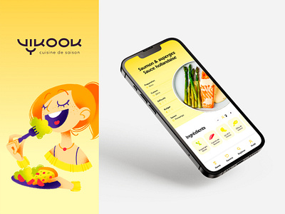 Vikook - Brand identity + UX/UI design branding graphic design illustration app logo ui