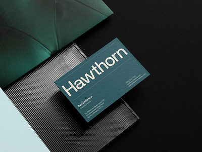 Hawthorn Interiors • Brand Identity branding business cards design download free freebie graphic design logo mockup mockup cloud mockupcloud