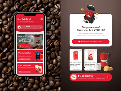 Paramo. Loyalty programm mobile app for the coffee shop app catalog categories coffee discount ios loyalty program mobile products promotion ui ux
