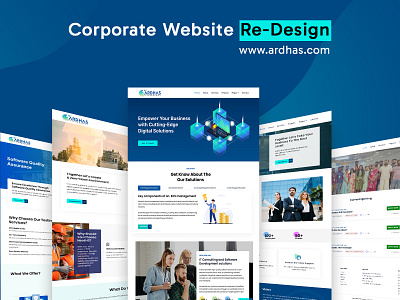 Corporate Website Re-Design and Branding corporate figma re branding uiux web design