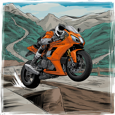 Ducati Fan Art - Panigale Superbike Digital Illustrations bikes ducati ducati fan art fan art graphic design