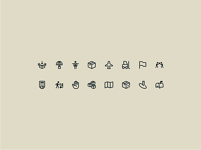 Logistics rounded icons for Boxhive app icons design icon icon set iconpack iconset illustration logistics rounded