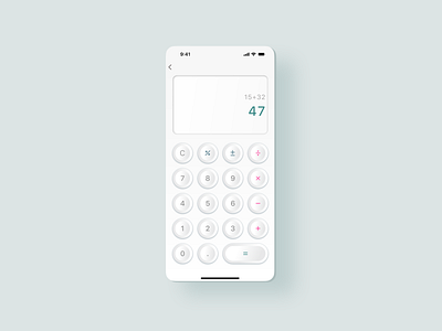 Calculator Interface | Daily UI Challenge #004 design mobile ui ux