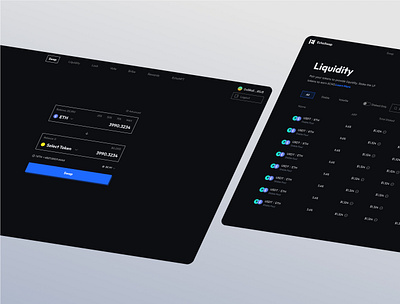 Echo Swap design exchange liquidity redesign swap ui ux
