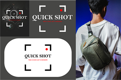 QUICK SHOT branding graphic design logo